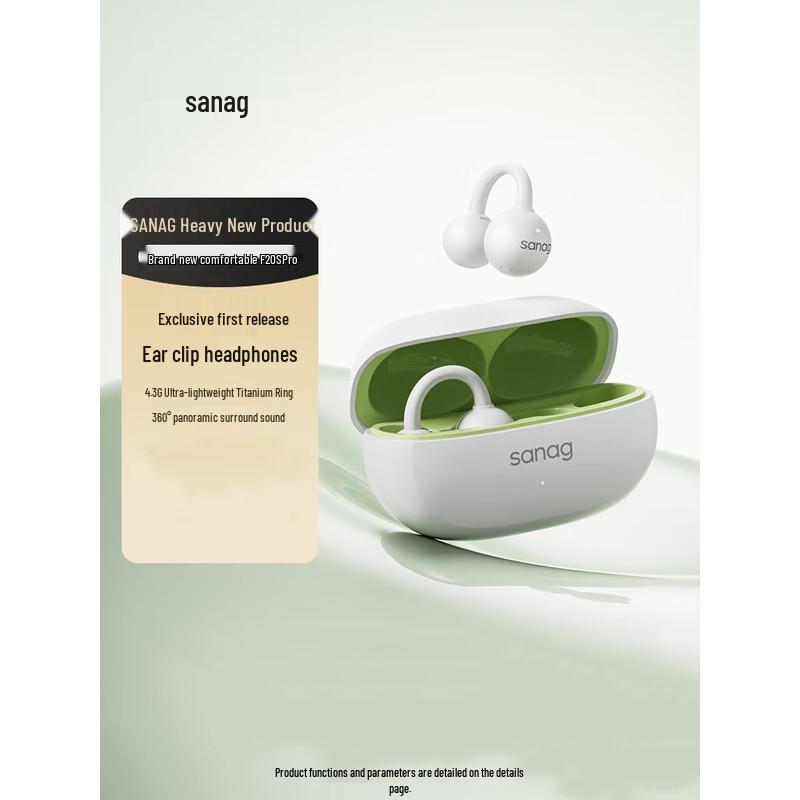 

F20S Pro Bluetooth Ear Clip Noise-Cancelling Sports Earphones