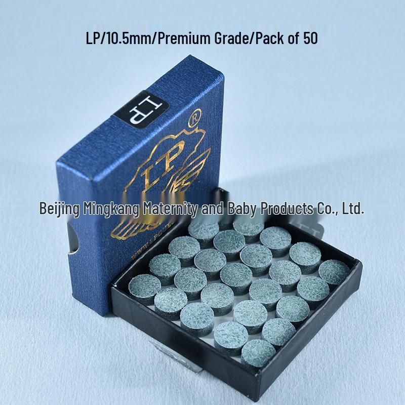 LP Single Layer Black Billiard Cue Tip for Snooker and Pool Tables