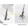 F26C 4Pcs Sewer Drain Cleaning Brush,Bendable Sink Overflow Drain Brush for Bathroom Sewer Hair Catcher Flexible Pipe Cleaner