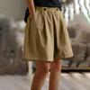 Women's Casual  Summer Elastic Beach Shorts  Solid Casual Shorts