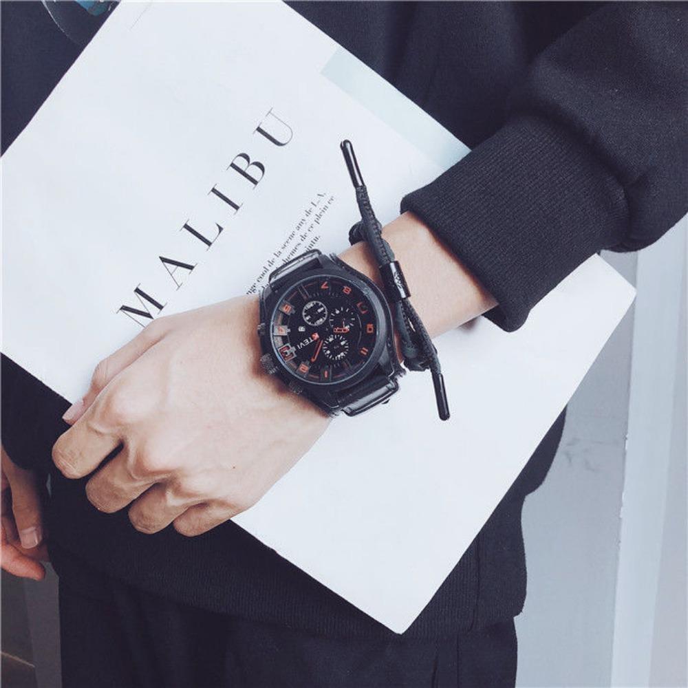 Large Dial Men's Watch, Quartz Watch Calendar Movement