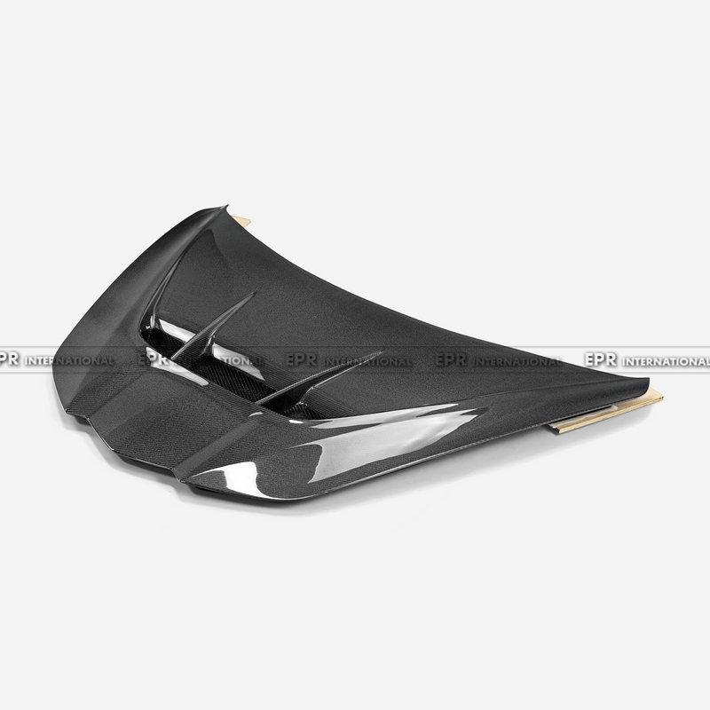 ZR Style Carbon Fiber Front Hood with Engine Vents for 2020+ Chevrolet Corvette C8