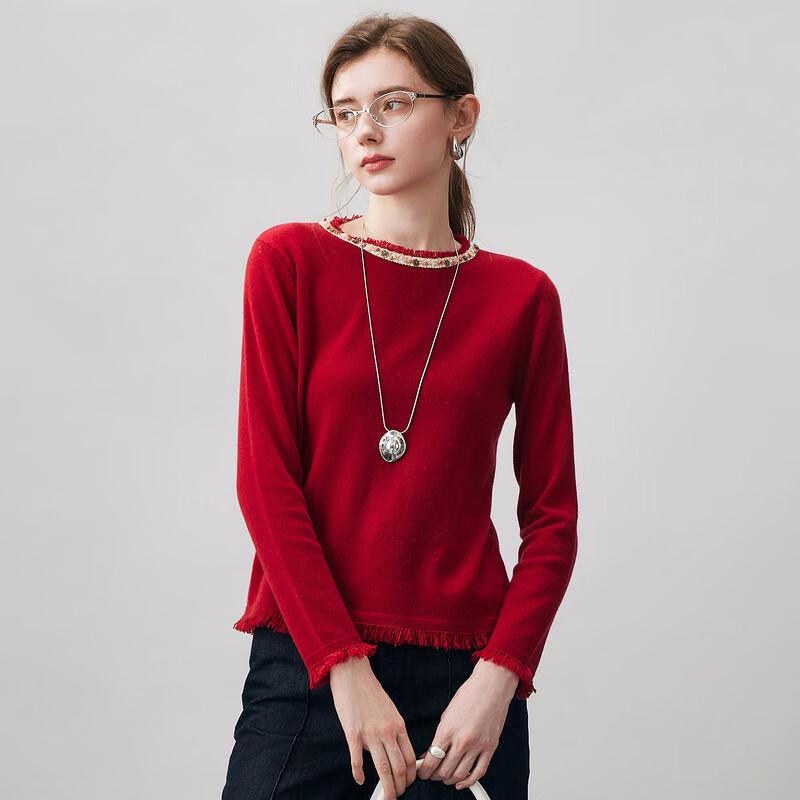 KEMONBOCA 2025 Autumn/Winter Women's Round Neck Brushed Knit Sweater