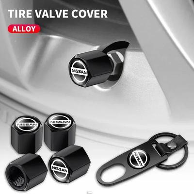 5ks Viečko ventilu pneumatiky auta Kryt drieku kolesa s kľúčenkou s kľúčom pre Nismo Sylphy Juke Qashqai Titan Altima Xtrail Patrol