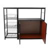 Kitchen Storage Cabinet Multifunctional Floor Standing Sideboard Cabinet Microwave Shelf Organizer