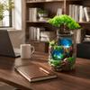 Realistic Green Plant Decoration Water Feature Feng Shui Ornament  Indoor