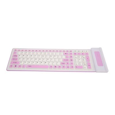 Silicone Keyboard 107 Keys 2.4G Wireless USB Foldable Waterproof Dustproof Two Colors Silent