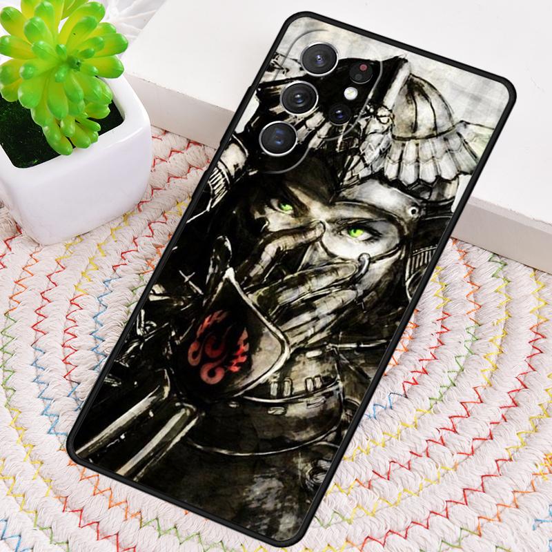 Samurai Mask Warrior Helmet Phone Case For Samsung Galaxy Note 10 Pro S26 S25 S24 S23 S22 Ultra Plus S21 FE S20 Shockproof Cover