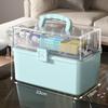 Large Household Three-Layer Medicine Organizer Box