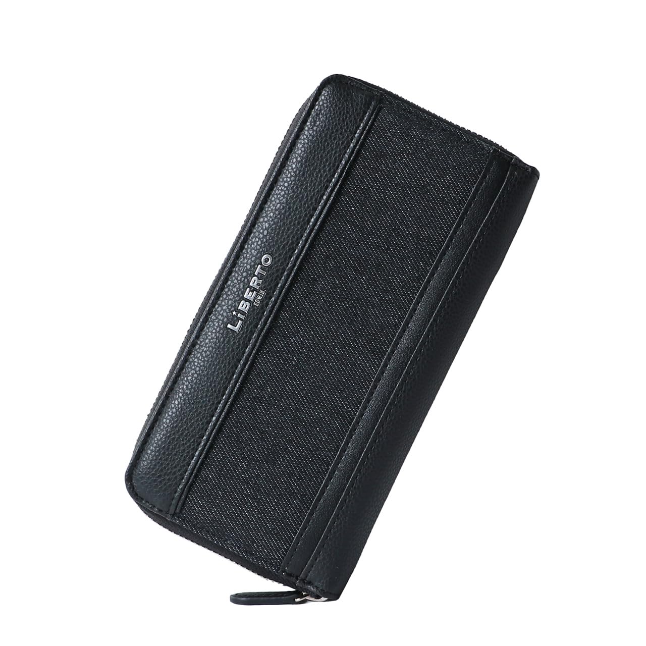 

Wallet Long Wallet Denim Switchable Wallet Black Free [Liberto Edwin] Men s чорний
