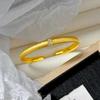 Brushed Gourd Open Bracelet for Women Niche, Light Luxury and High-end Feel