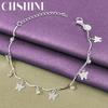 CHSHINE 925 Sterling Silver Charm Butterfly Bracelet For Women Wedding Party Fashion Jewelry