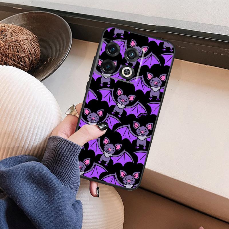Vampire Bats Full Moon Halloween Phone Case For OnePlus Nord CE 2 3 Lite 2T N10 N20 N30 OnePlus 11 10T 8T 9RT 10R 8 9 10 Pro