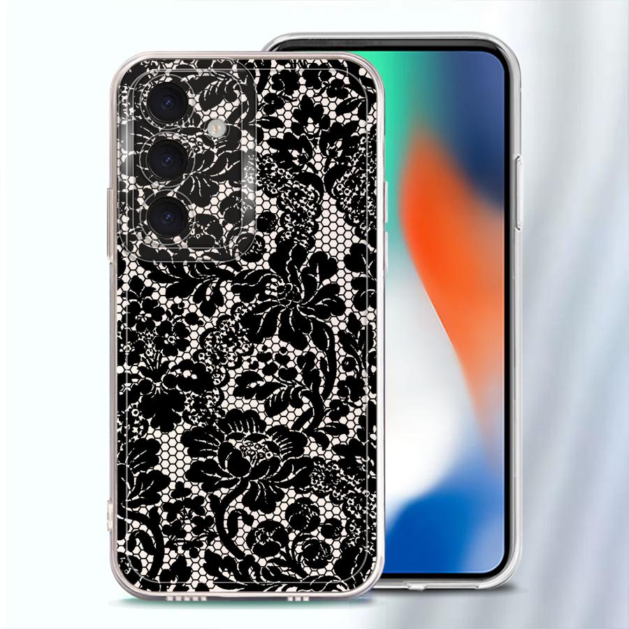 Sexy Lace Phone Cover Case for Samsung Galaxy A54 A15 A56 A50 A52 A31 A34 A35 A36 A13 A26 A24 A25 A51 A14 A16 A55 A23 A33 A52