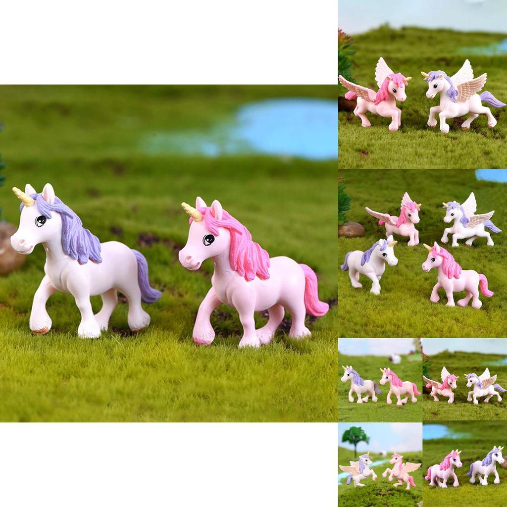 Adorable Unicorn Figurine For Micro Landscape And Fairy Garden Decor