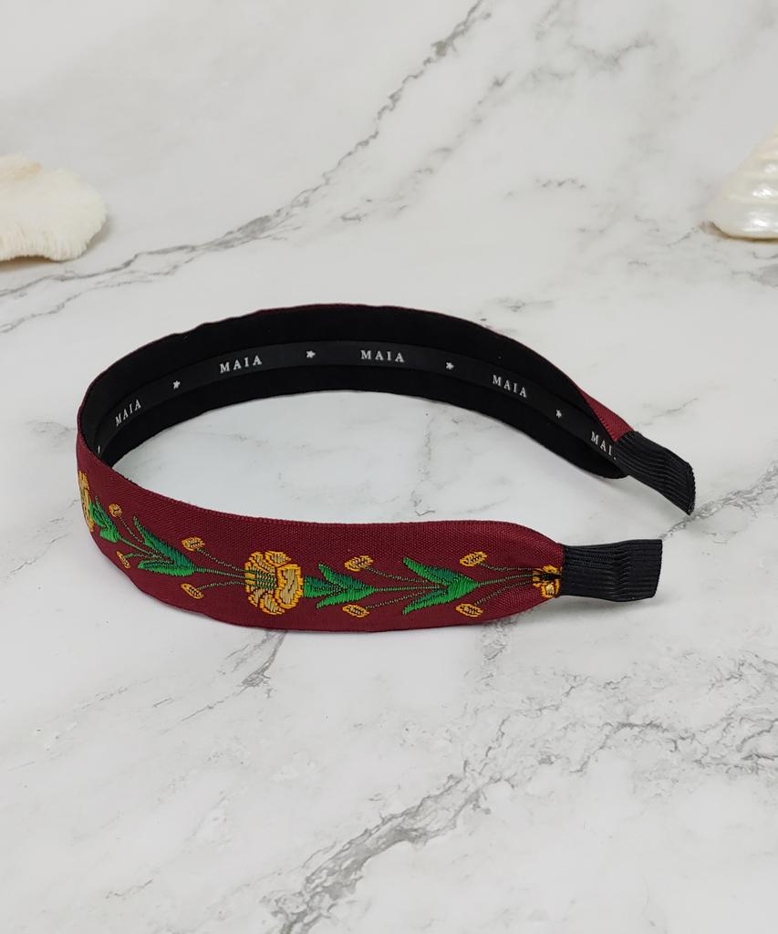 Maia Rose Garden Headband - Brown