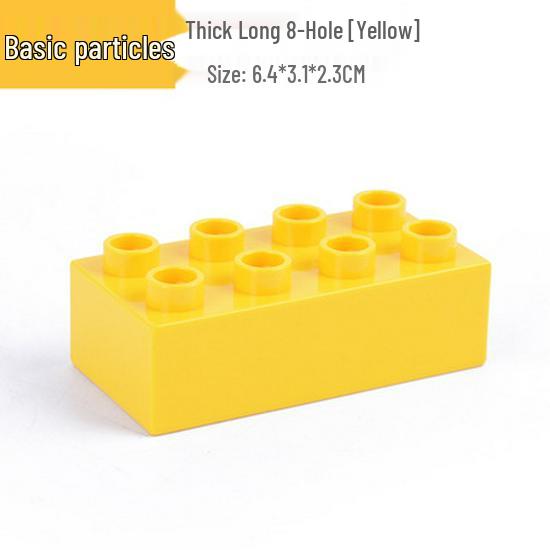 Compatible LEGO DUPLO 2x4 Large Bricks – 8-Stud Base, Loose Parts for Early Education in Kindergarten
