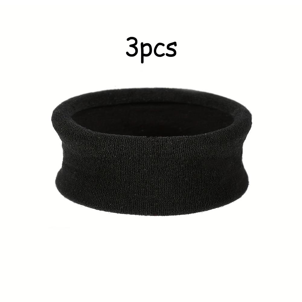 

3 шт. Однотонные Расширенные Утолщенные Резинки для Волос Женские Держатели для Хвоста Мода для Волос Аксессуары для Волос