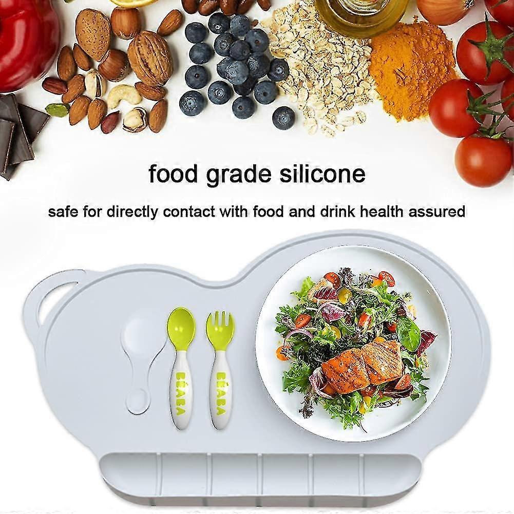 Children's Placemat - Silicone Waterproof Portable, Non-slip Placemats