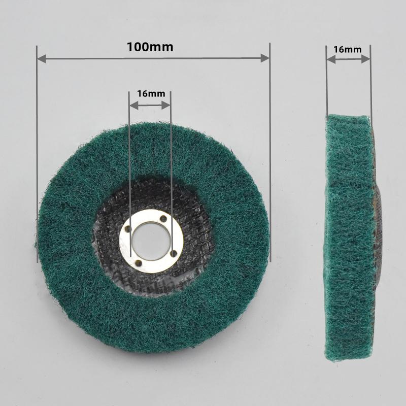 100/115/125Mm Grinding Wheel For Angle Grinder Nylon Fiber Flap Polishing Wheel Disc 5 Inch Non-Woven Grinding Wheel Metal Wood
