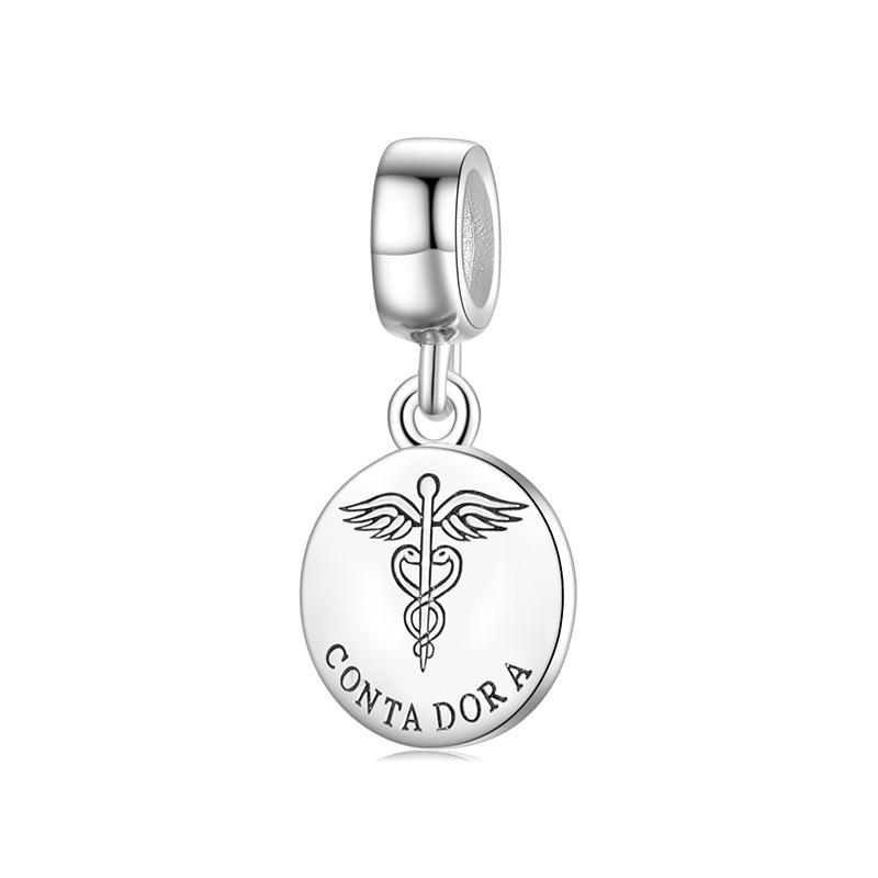 

Бусины из стерлингового серебра S925, креативные полые, профессиональные, португальская серия, подвеска, браслет своими руками, аксессуары, серебряные бусины россыпью