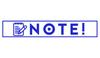 Printtoo Note Self Inking Rubber Stamp Pre-Inked Office Stamp- Home Office Business Stationery, Black- 42 X 9
