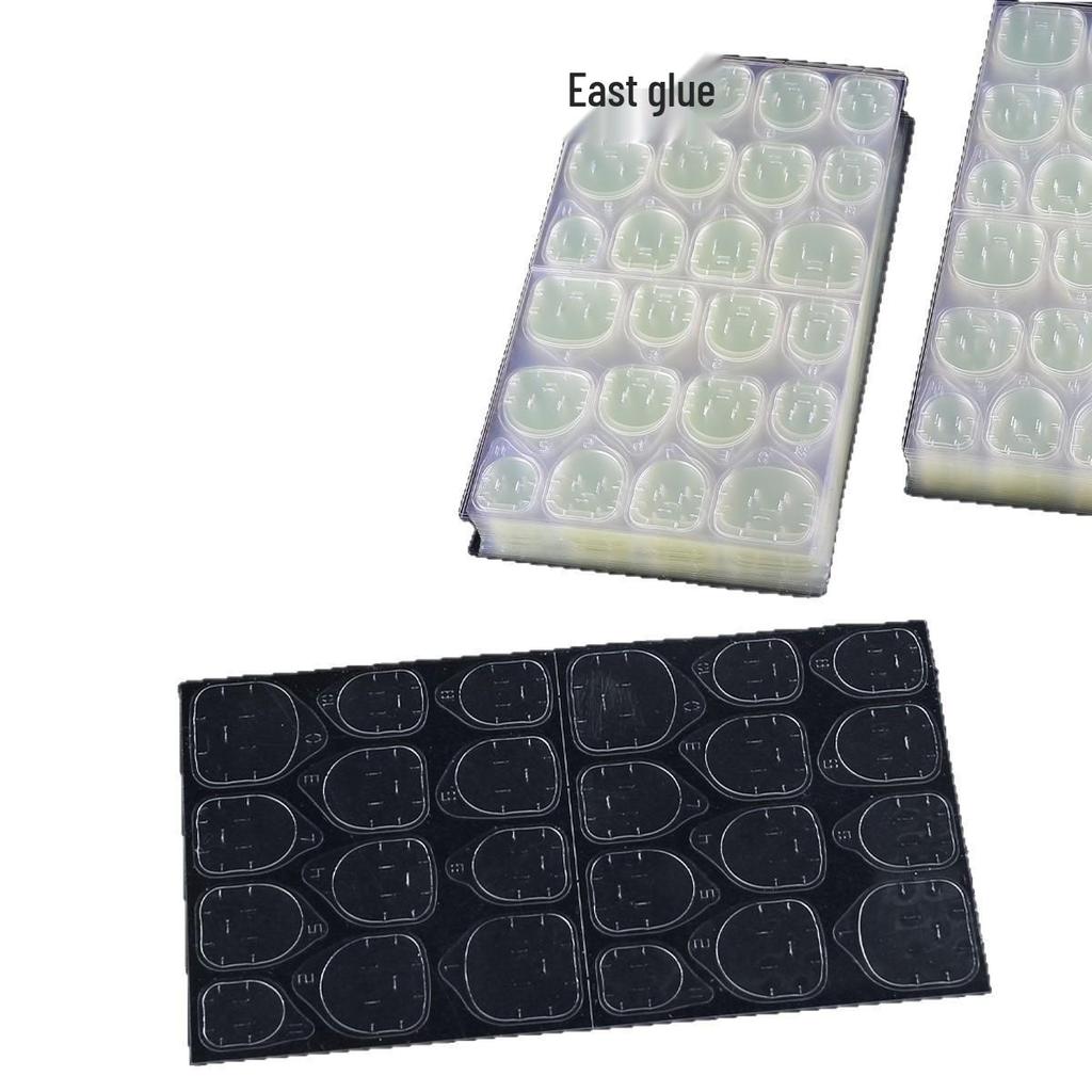 Upgraded Waterproof Double-Sided Wearable Jelly Nail Glue - Super Sticky Adhesive for Nails
