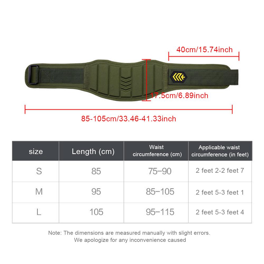 EVA Fitness Belt Powerlifting Waist Belt Adjustable Weight Lifting Waist Support Belt Hook and Loop Fastener for Gym Workout