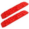 Off Road Traction Boards All Weather Auto Traction Mat Tire Grip Aid Unstuck Your Car From Snow Ice Mud and Sand Red
