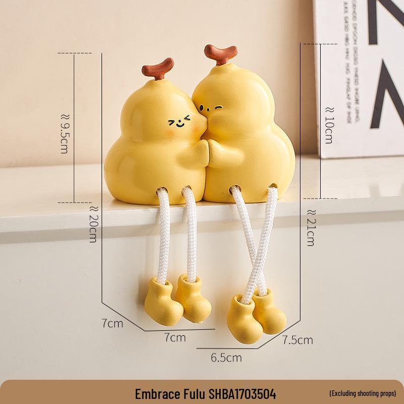 Dangle Leg Doll Ornament for Home or Children's Room Decor