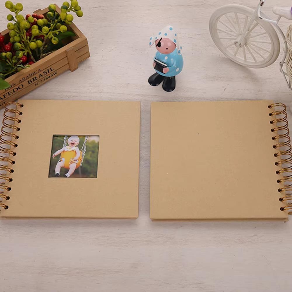 6 Inch Scrapbook Photo Album 20 Internal Pages Cover Window Design Memory Book Paper Travel Album For Lover Wedding
