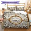 Embossedtotem Pattern Bedding Quilt Set Quilt Cover Pillowcase Home Decoration Birthday Gift (1 * duvet cover + 2 * pillowcase, without core)