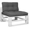 Vidaxl Pallet Sofa Cushions, 2 Pcs, Anthracite, Fabric
