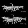 Lead Weighted Shrimp Lure Soft Bait Noctilucent Prawn Artificial Bait for Snakehead Black Fish