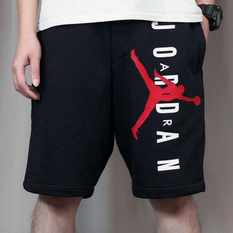 Air Jordan Knit Loose Sports Casual Shorts Men Bottoms Black CU2695-010