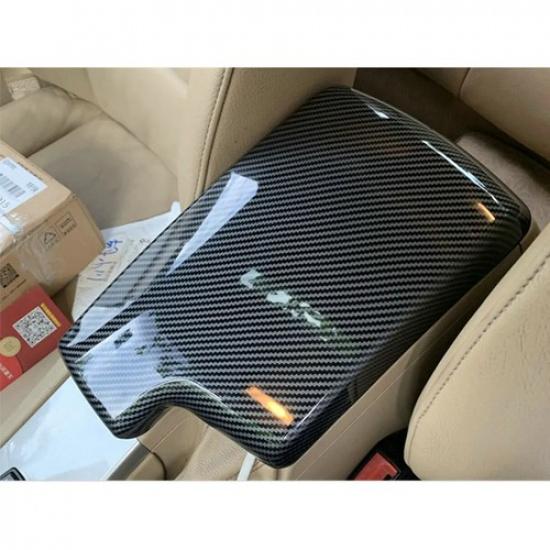 For BMW 3 Series E90 E91 E92 E93 Carbon Fiber Armrest Center Console Pad Cover