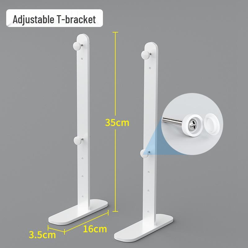 Desk Clip Adjustable Pegboard Stand - No-Drill Bracket