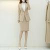 Style Latte Women Basic Slim Span Slit Spring Autumn H Line Skirt HLine Sskrt 00