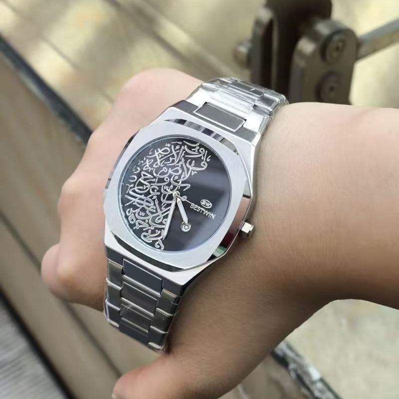 Herren Golduhren Top Marke Luxus Edelstahl Uhrenarmband Hohe Qualität Herrenuhr Kreatives Design Datum Armbanduhr