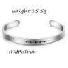 Titanstahl-Armband, personalisiertes Phrasen-Armband, geschnitztes Armband, Geburtstag, Abschluss, Freundschaft, Geschenk, Souvenir für Frauen