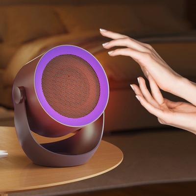 Yousheng 90 Degrees Oscillating Desktop Heater Portable Warmer with Dual Safety Protection Personal Space Heater for Home Office