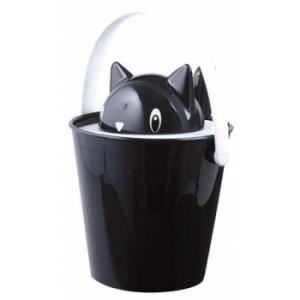 TECHSALES Seau &agrave; croquettes - United Pets - Crick - Noir - &Oslash; 20 cm - 2 kg - 100% polypropyl&egrave;ne