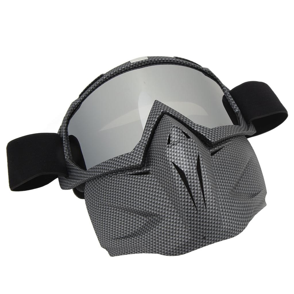 Motorcycle Face Mask Goggles Dust Wind UV Proof Riding Glasses Closed Removable Protective Glasses