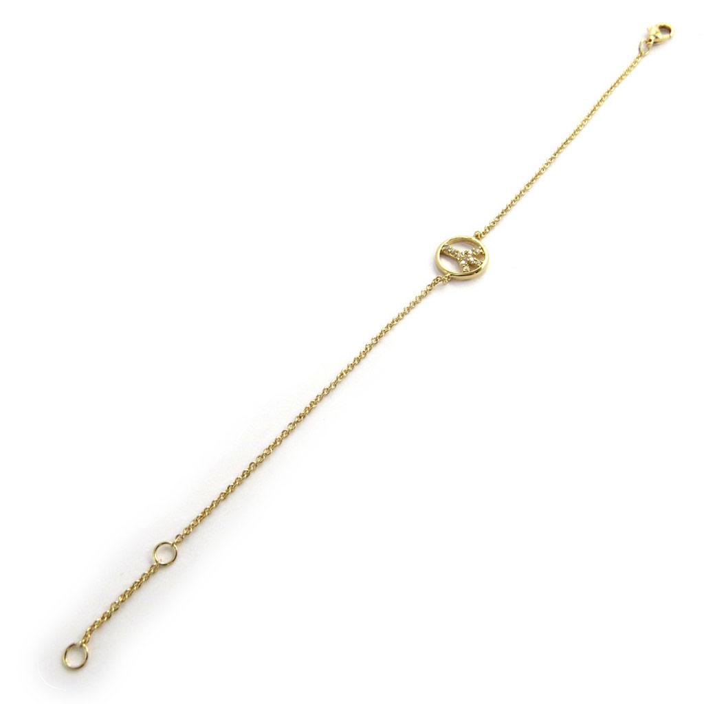 Les Trésors De Lily [M8878] - Gold Plated Bracelet 'Peace' White Gold - 10 Mm