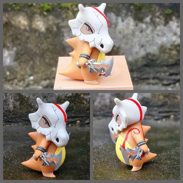 Pokemon Cubone Kratos Cosplay Action Figure 12Cm Pvc Collectible Model Desktop Decoration For Anime Game Fans And Toy Collectors