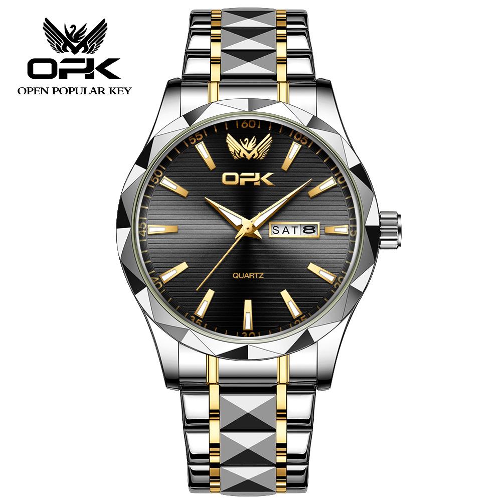 OPK brand popular waterproof men's quartz watch 8164