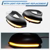 For Volkswagen VW Golf 6 MK6 GTI R20 2008-2014 Turn Signal LED Dynamic Side Mirror Flashing Indicator Light Sequentially