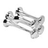 4 Trumpet Air Horn Super Loud 135DB Chrome Plated Zinc for 12V24V Semi Pickup RV SUV