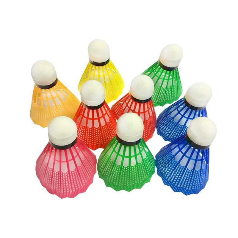 Nylon Durable Plastic Badminton Training Balls - Pack of 12