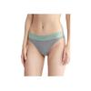 Calvin Klein Color Block Letter Jacquard Comfortable Sexy Thong Women Underwear Gray QF7189-P7E